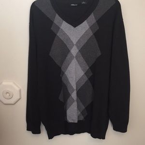 Claiborne gray argyle sweater -men’s xl